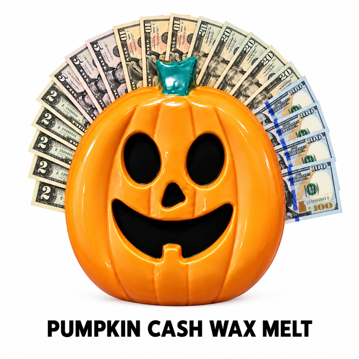 WORLDS LARGEST GIANT HALLOWEEN PUMPKIN CASH WAX MELT