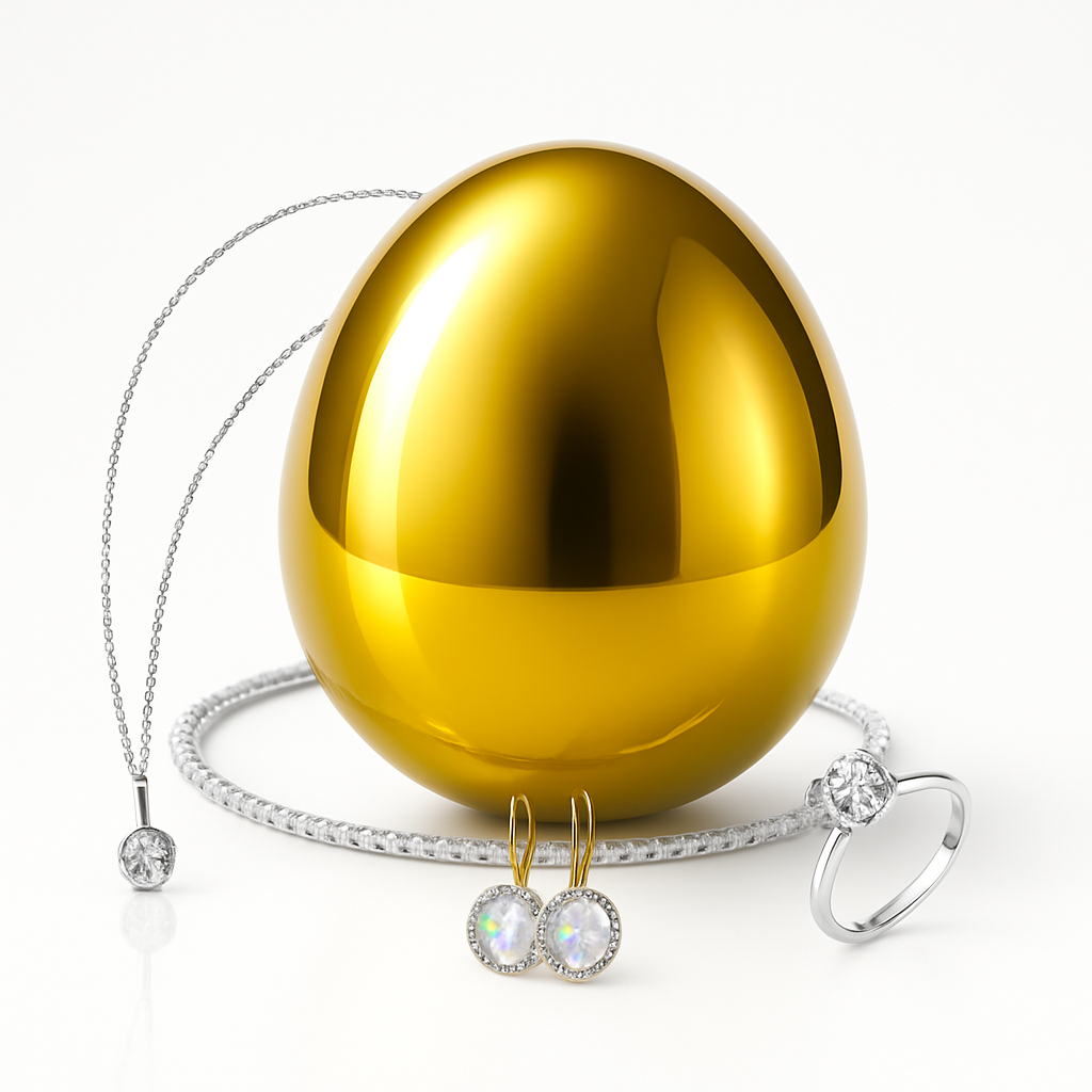 GIANT GOLDEN SURPRISE EGG JEWELRY WAX MELT
