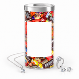 Photo jewelry candy tube ready for your photo and personal message, with example jewelry