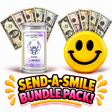 Scorpio Zodiac Cash Candle and giant smiley cash wax melt Send-A-Smile bundle