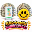 Send-A-Smile giant smiley cash wax melt paired with Aloha! Cash Candle