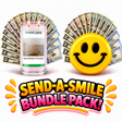 Send-A-Smile giant smiley cash wax melt paired with God Always Provides Cash Candle