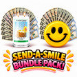 Send-A-Smile giant smiley cash wax melt paired with If You Like Piña Coladas! Cash Money Candle
