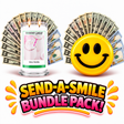 Send-A-Smile giant smiley cash wax melt paired with Very Vanilla Cash Money Candle