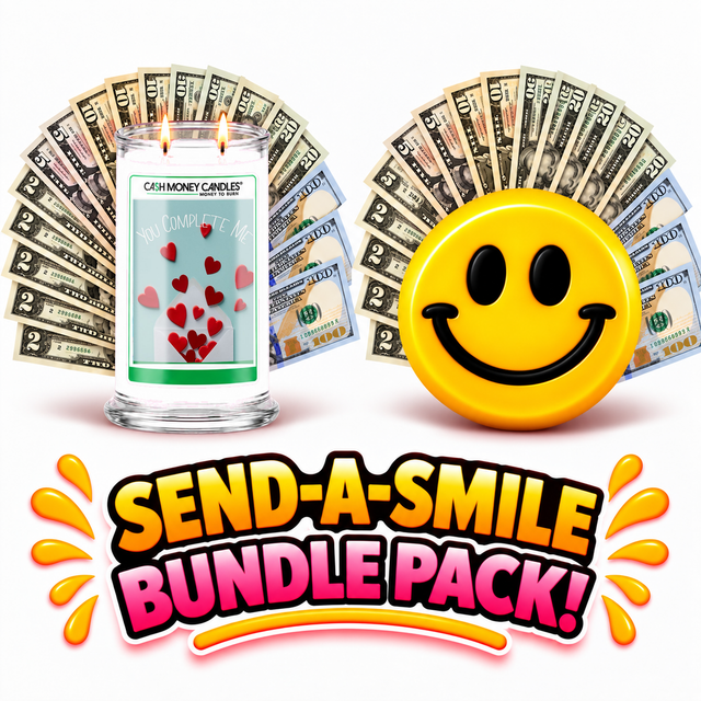 Send-A-Smile! Cash Wax Melt + You Complete me Cash Candle Bundle