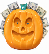 WORLDS LARGEST GIANT HALLOWEEN PUMPKIN CASH WAX MELT