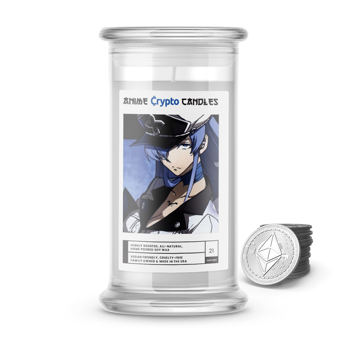 Esdeath (エスデス) - Crypto Anime Candles