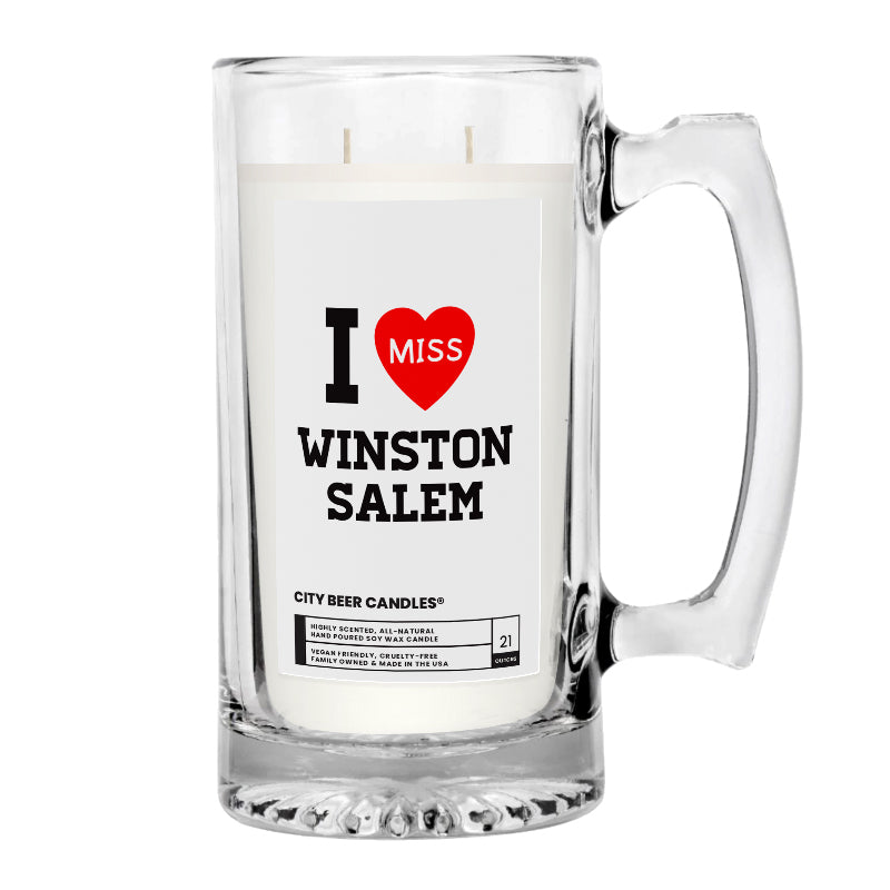 I miss Winston Salem City Beer Candles