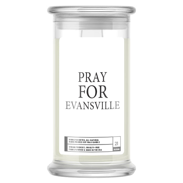Pray For Evensville Candle