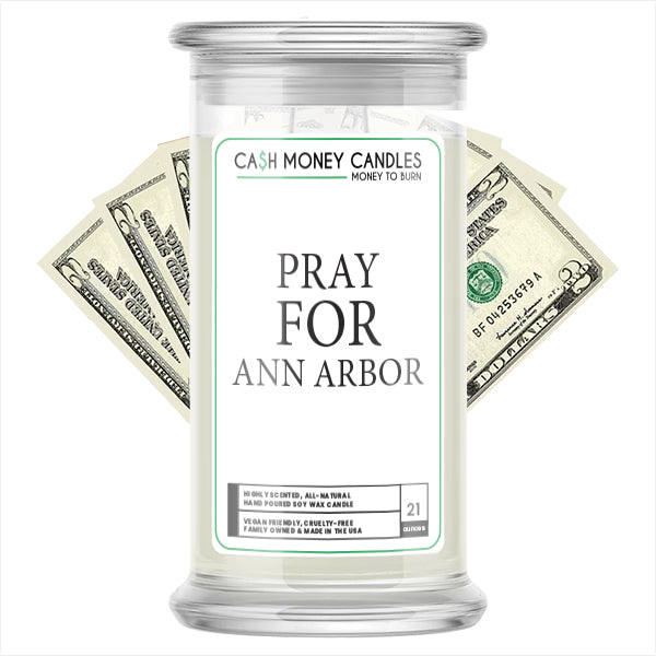 Pray For Ann Arbor Cash Candle