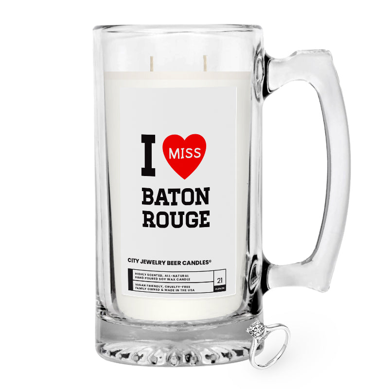 I miss Baton Rouge City Jewelry Beer Candles