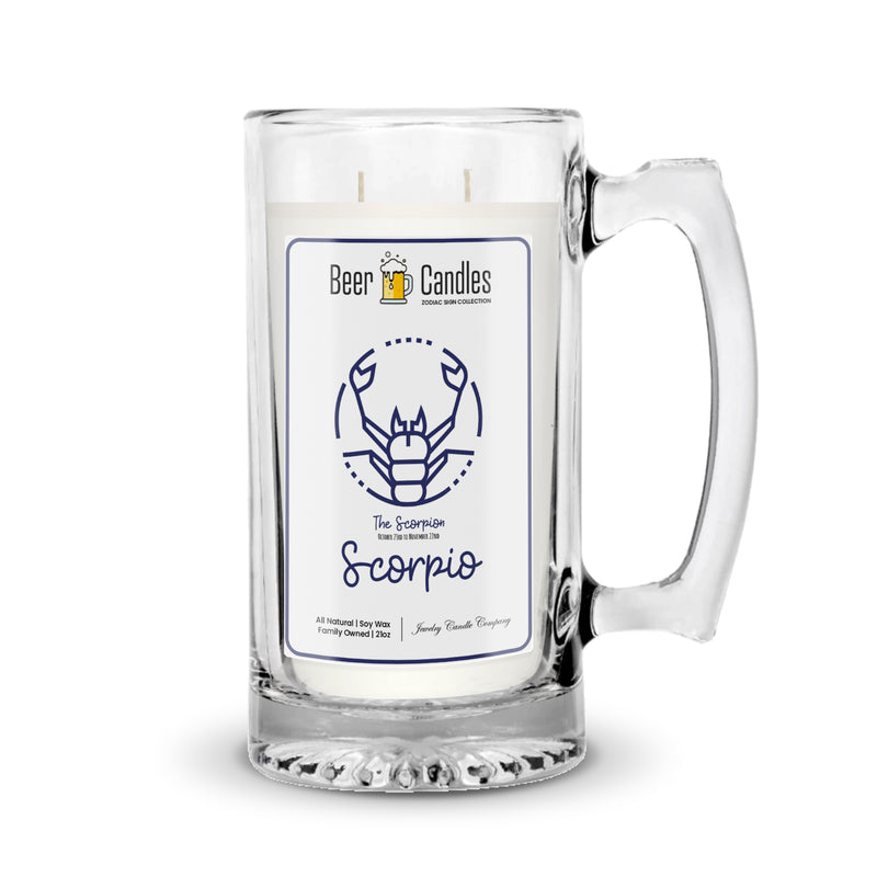 Scorpio Beer Candles | Zodiac Sign Collections