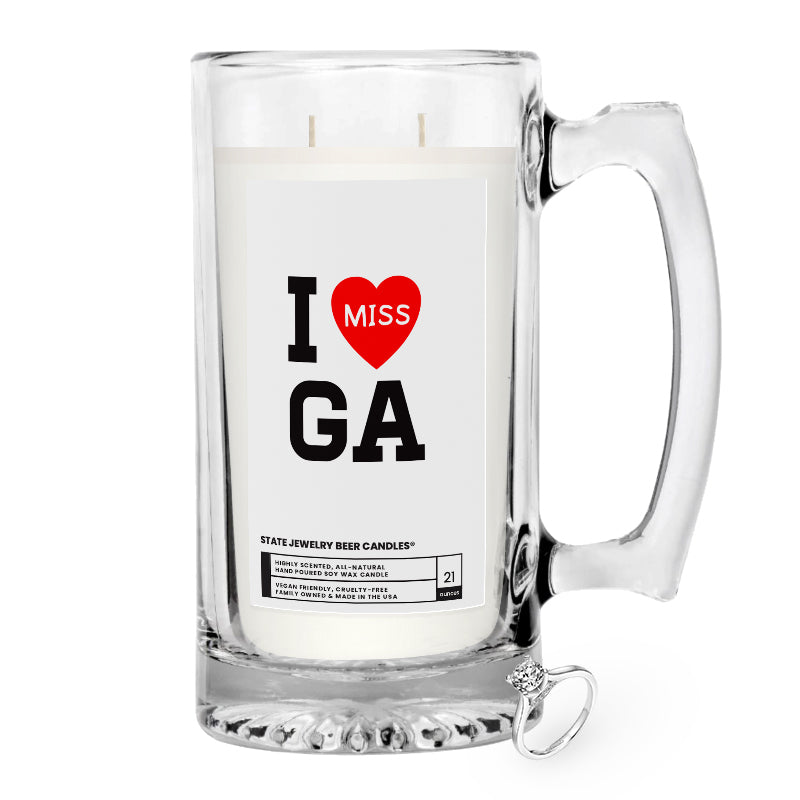 I miss GA State Jewelry Beer Candles