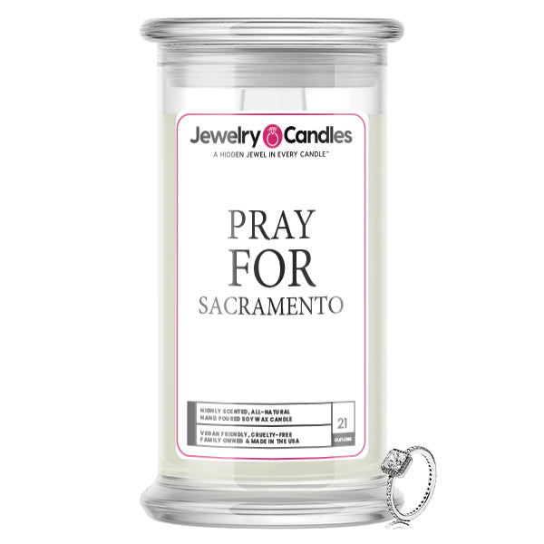 Pray For Sacramento Jewelry Candle