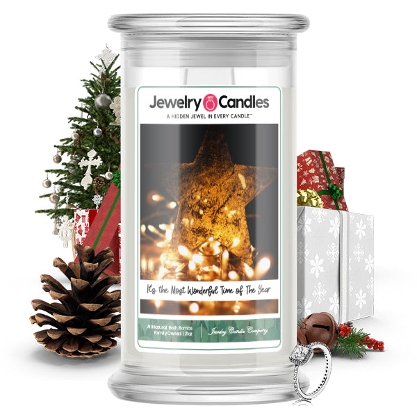 It's A Wonderful Time Of The Year Jewelry Candle