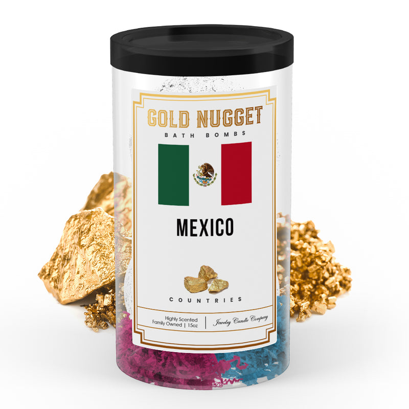 Mexico Countries Gold Nugget Bath Bombs
