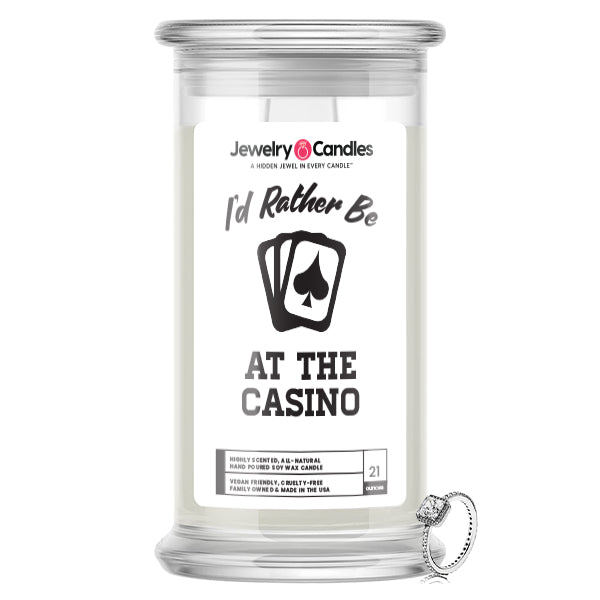 I'd rather be At The Casino Jewelry Candles