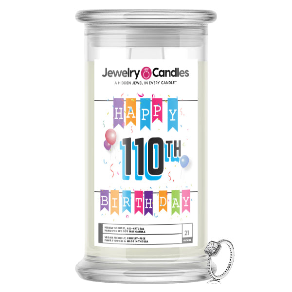 Happy 110th Birthday Jewelry Candle