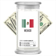 mexico country flag cash candle