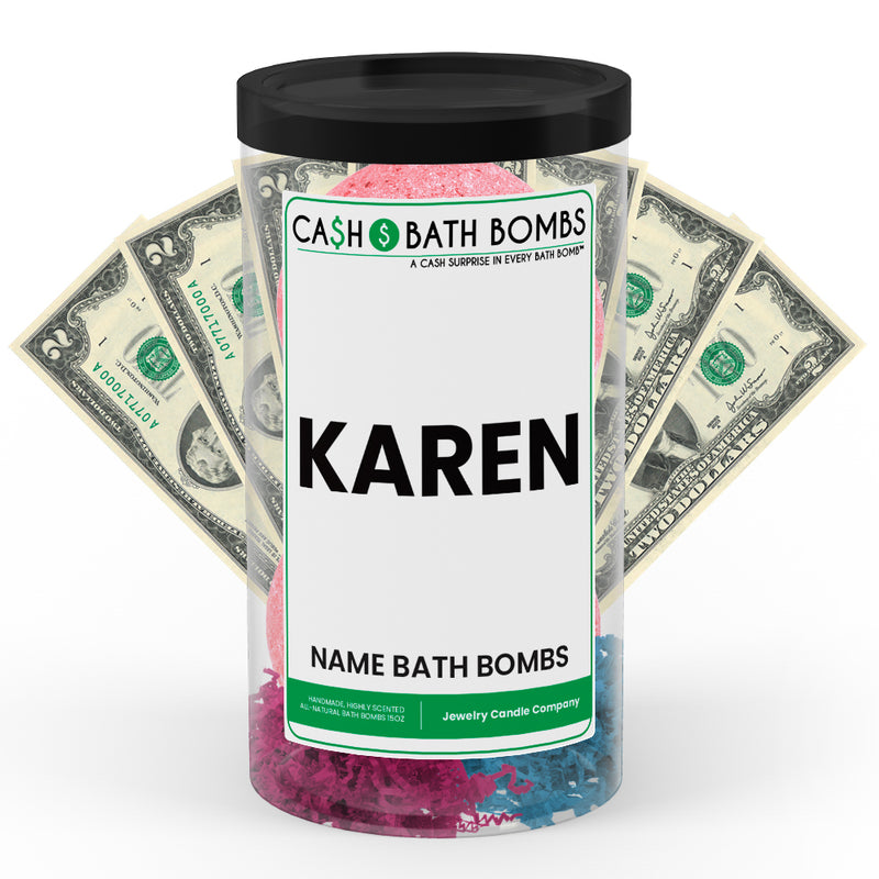 KAREN Name Cash Bath Bomb Tube