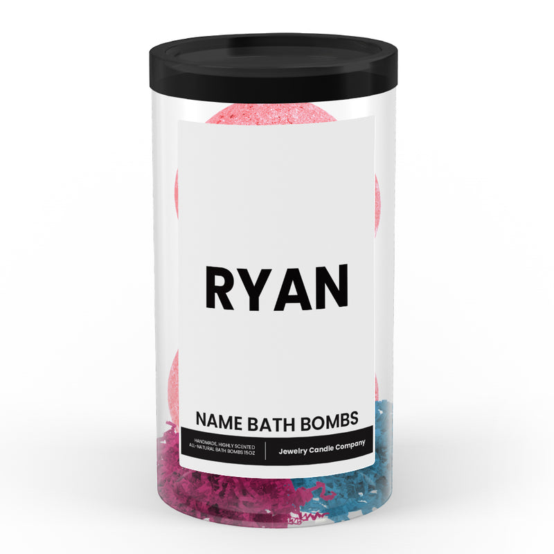 RYAN Name Bath Bomb Tube
