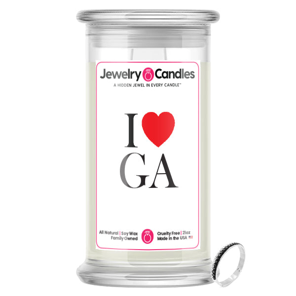 I Love GA Jewelry State Candles