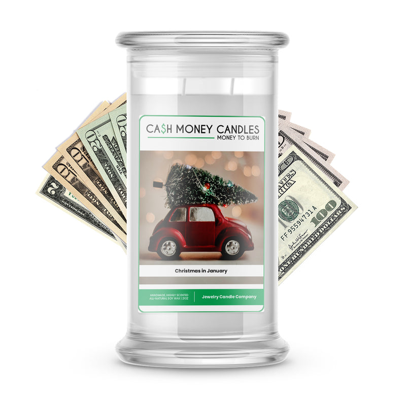 Christmas in January Cash Candle