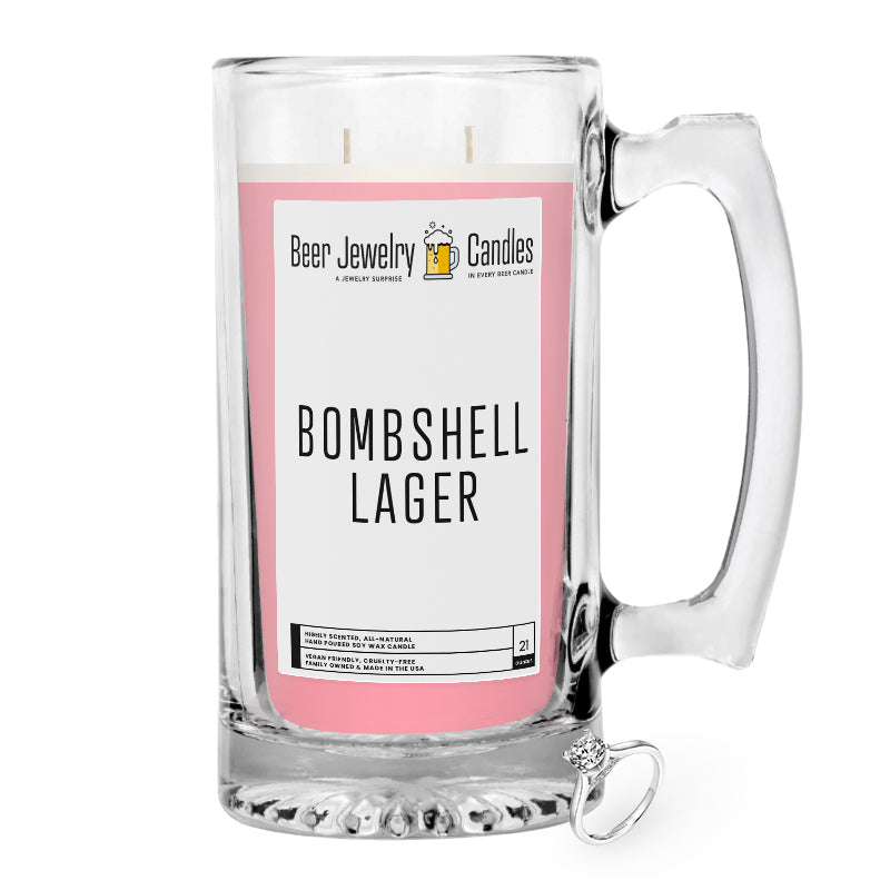 Bombshell Lager Beer Jewelry Candle