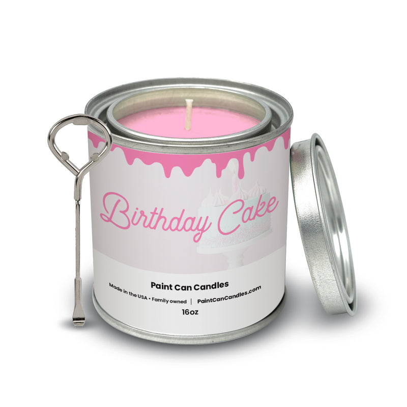 Birthday Cake  - Paint Can Candles