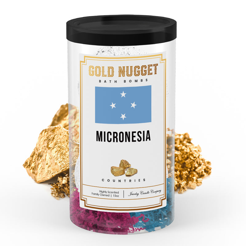 Micronesia Countries Gold Nugget Bath Bombs