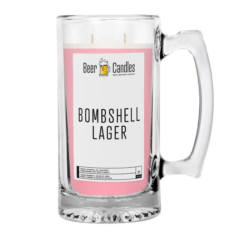 Bombshell Lager Beer Candle