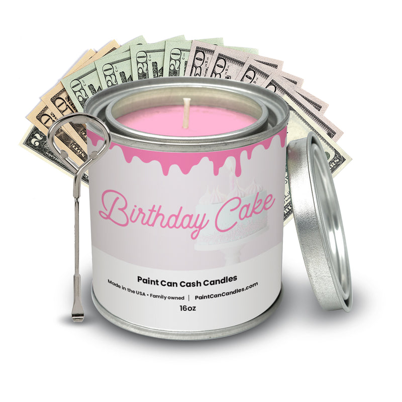 Birthday Cake  - Paint Can Cash Candles