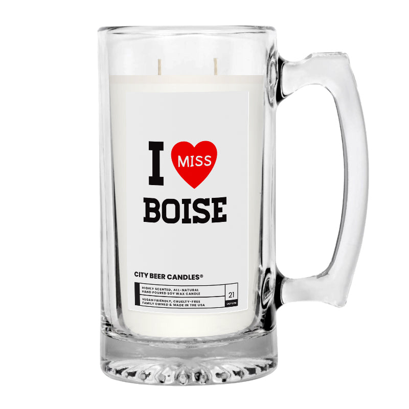 I miss Boise City Beer Candle