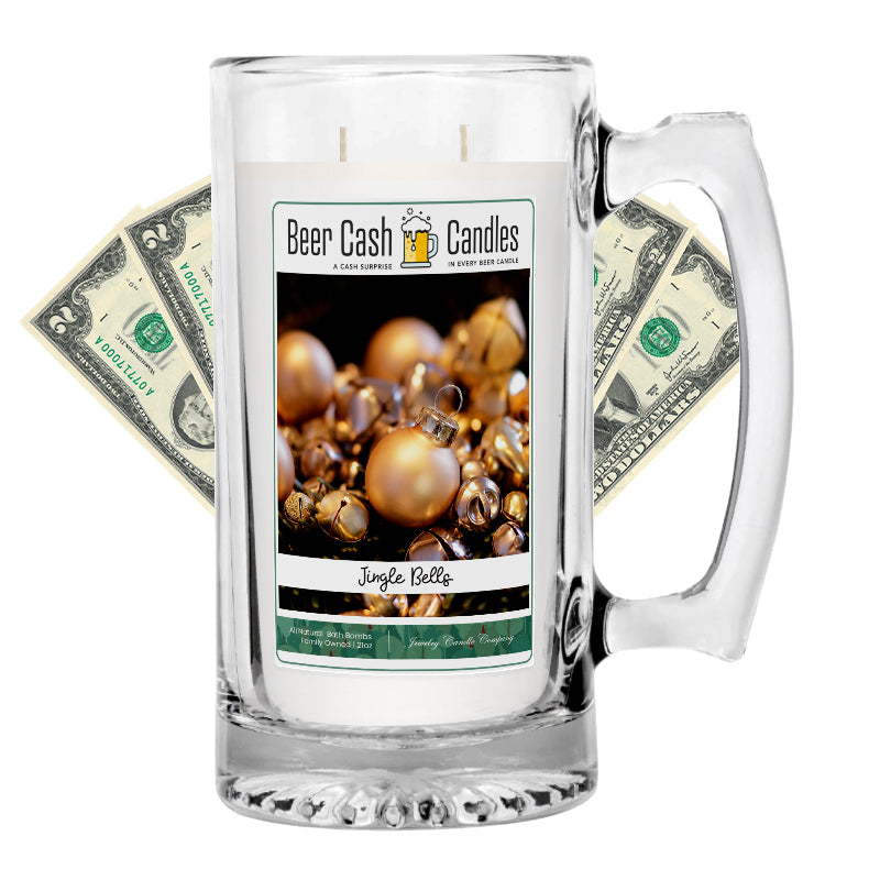 Jingle Bells Beer Cash Candle