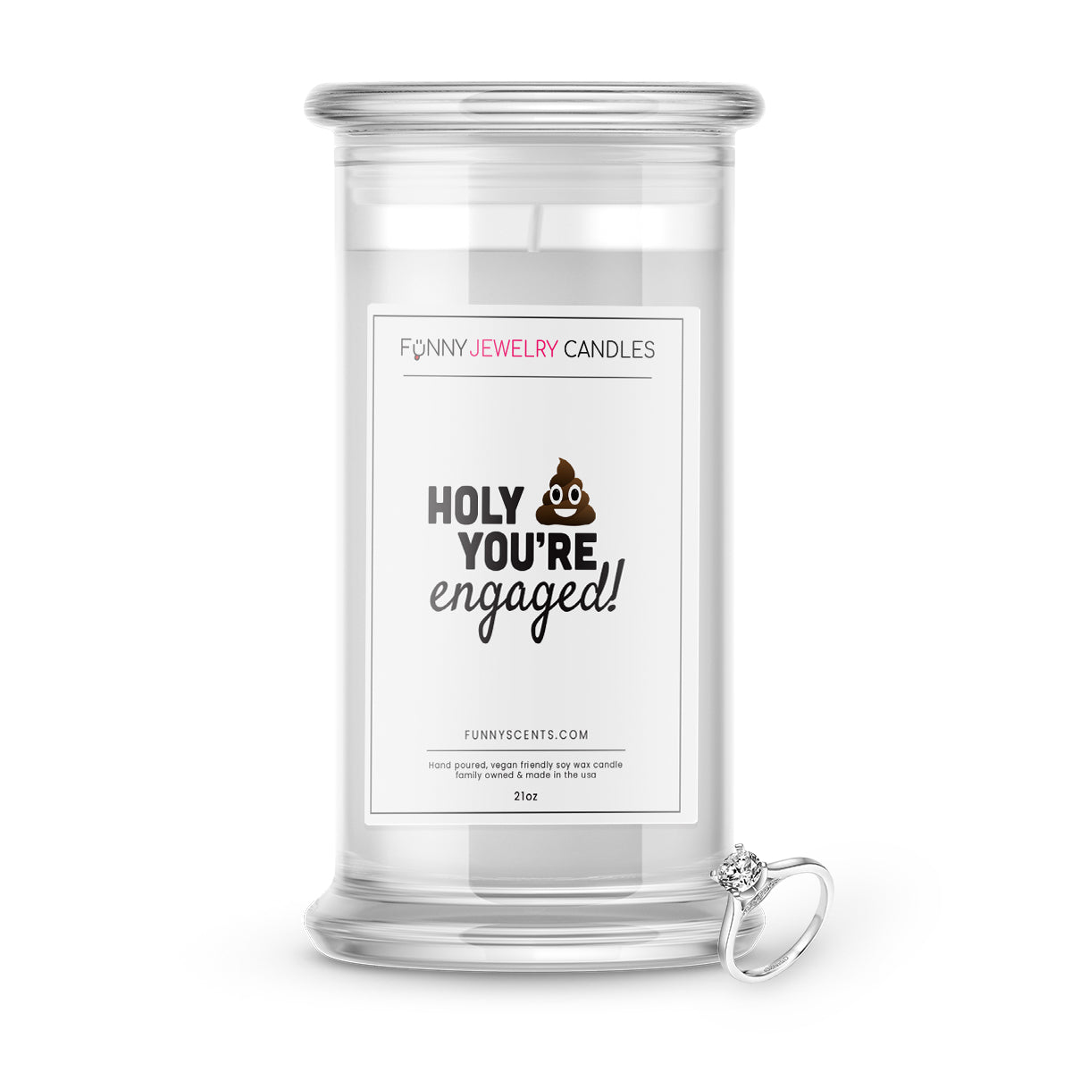 Holy Shit You're engaged! Jewelry Funny Candles