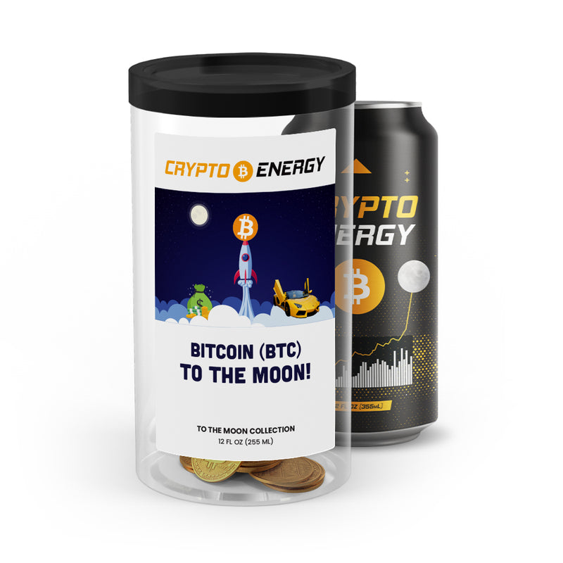 Bitcoin (BTC) To The Moon! Crypto Energy Drinks