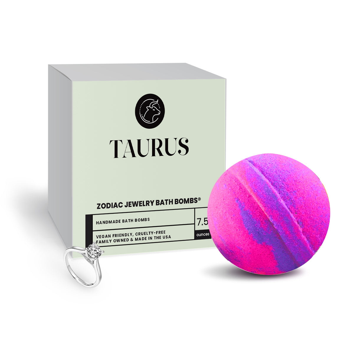 Taurus Zodiac Jewelry Bath Bomb