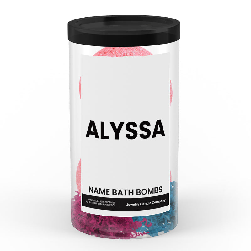 ALYSSA Name Bath Bomb Tube