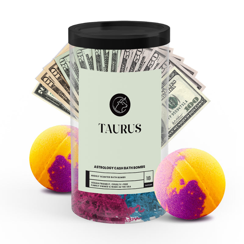 Taurus Astrology Cash Bath Bombs