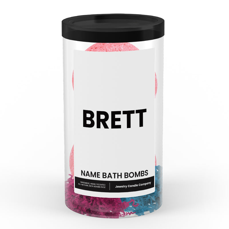 BRETT Name Bath Bomb Tube