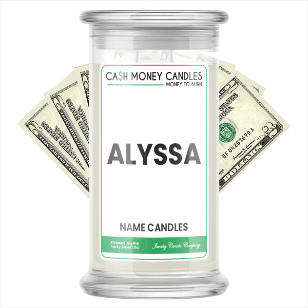 ALYSSA Name Cash Candles