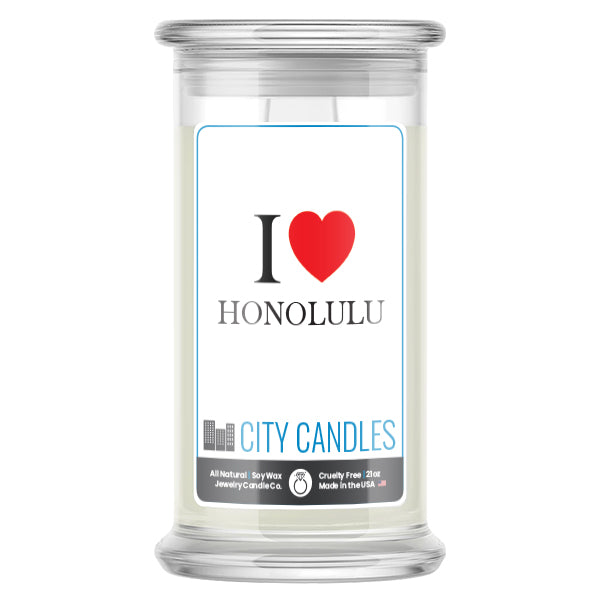 I Love HONOLULU Candle