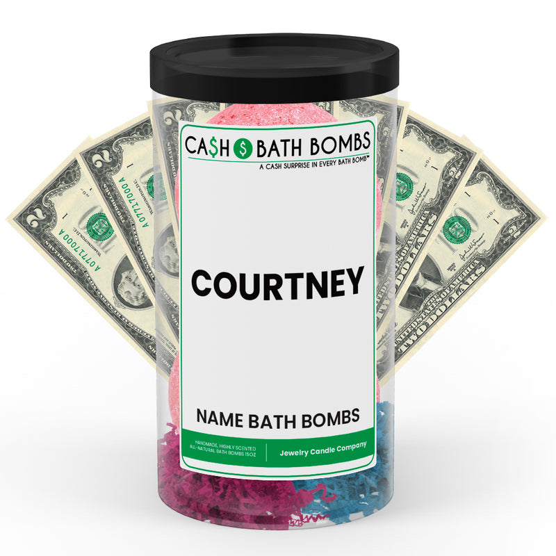 COURTNEY Name Cash Bath Bomb Tube