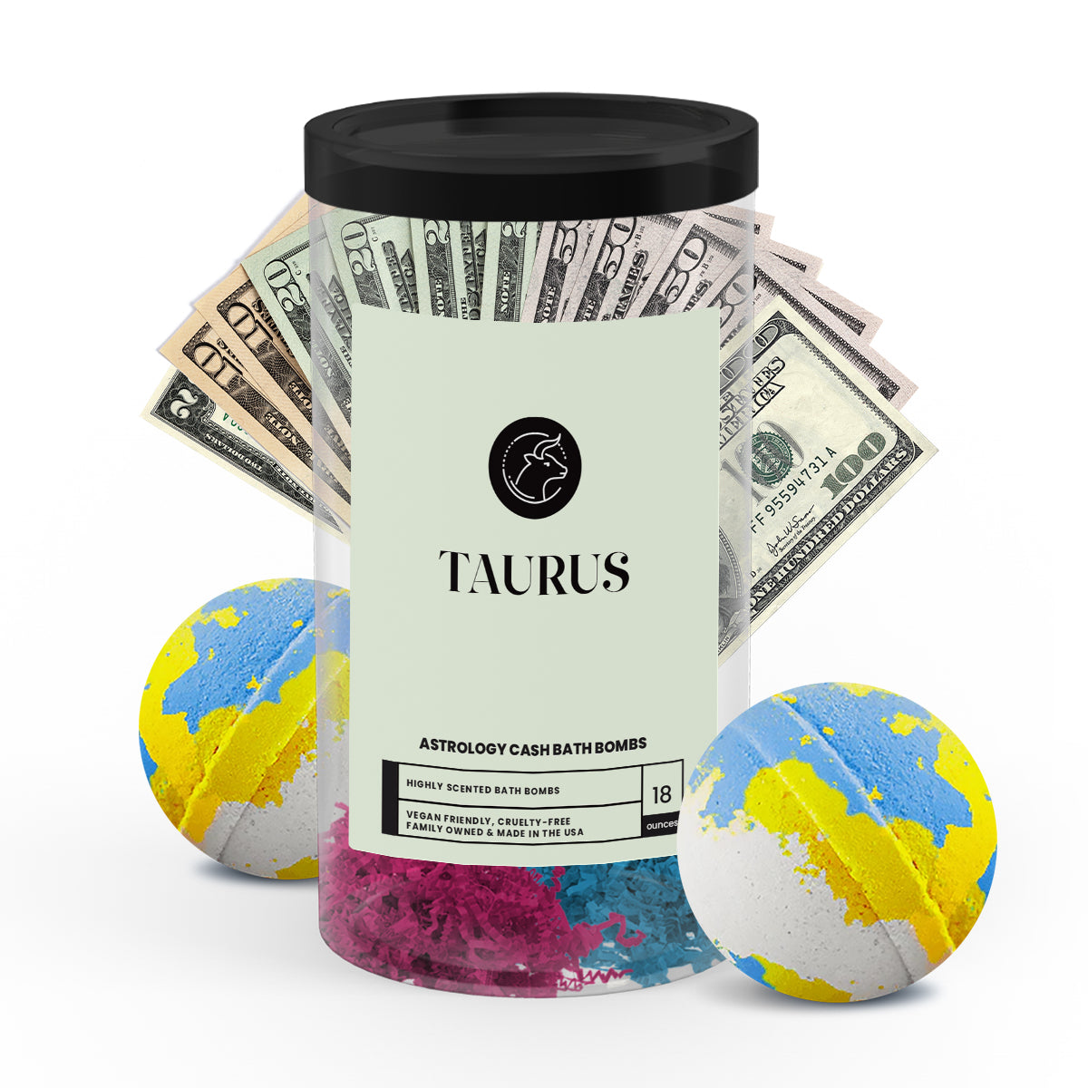 Taurus Astrology Cash Bath Bombs