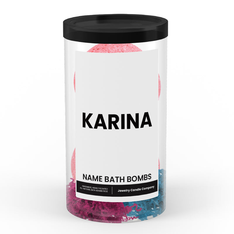 KARINA Name Bath Bomb Tube