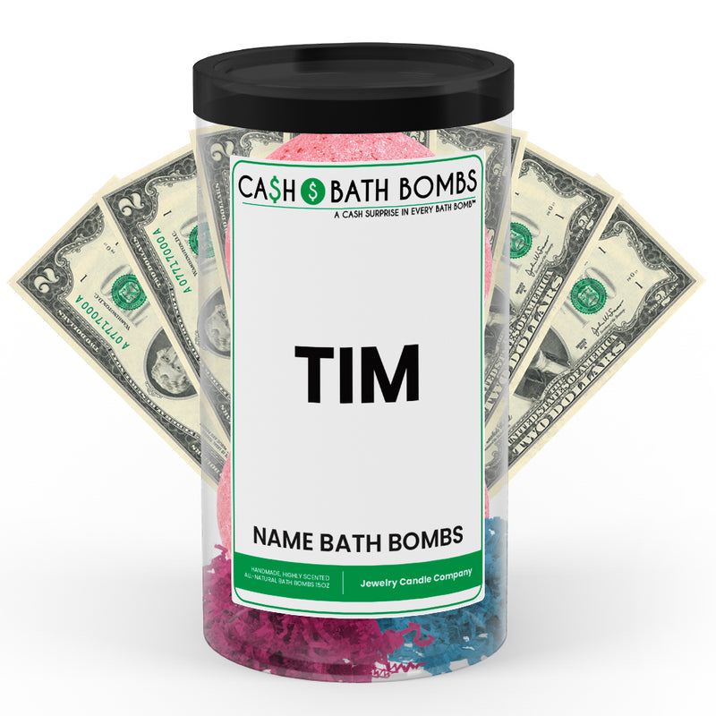 TIM Name Cash Bath Bomb Tube
