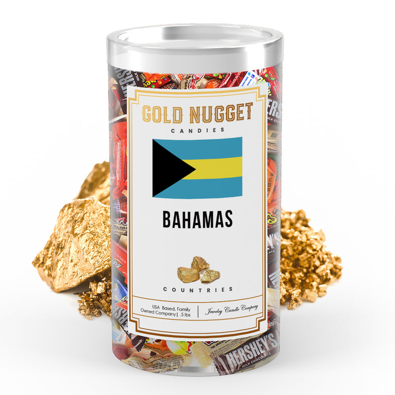 Bahamas Countries Gold Nugget Candy
