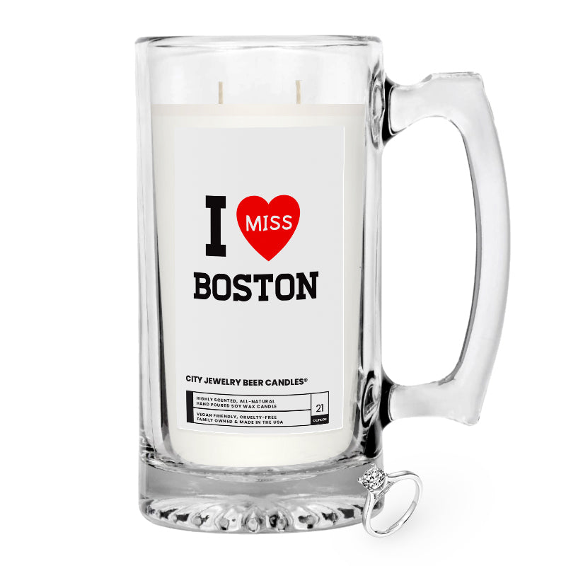 I miss Boston City Jewelry Beer Candles