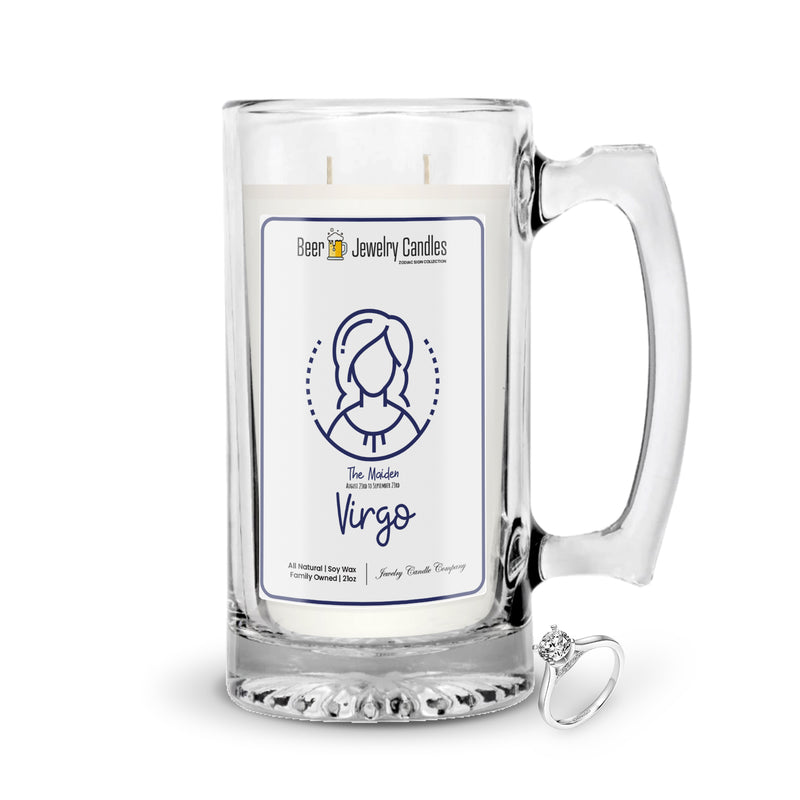 Virgo Beer Jewelry Candles | Zodiac Sign Collections