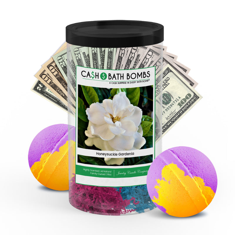 honeysuckle gardenia cash bath bomb twin pack